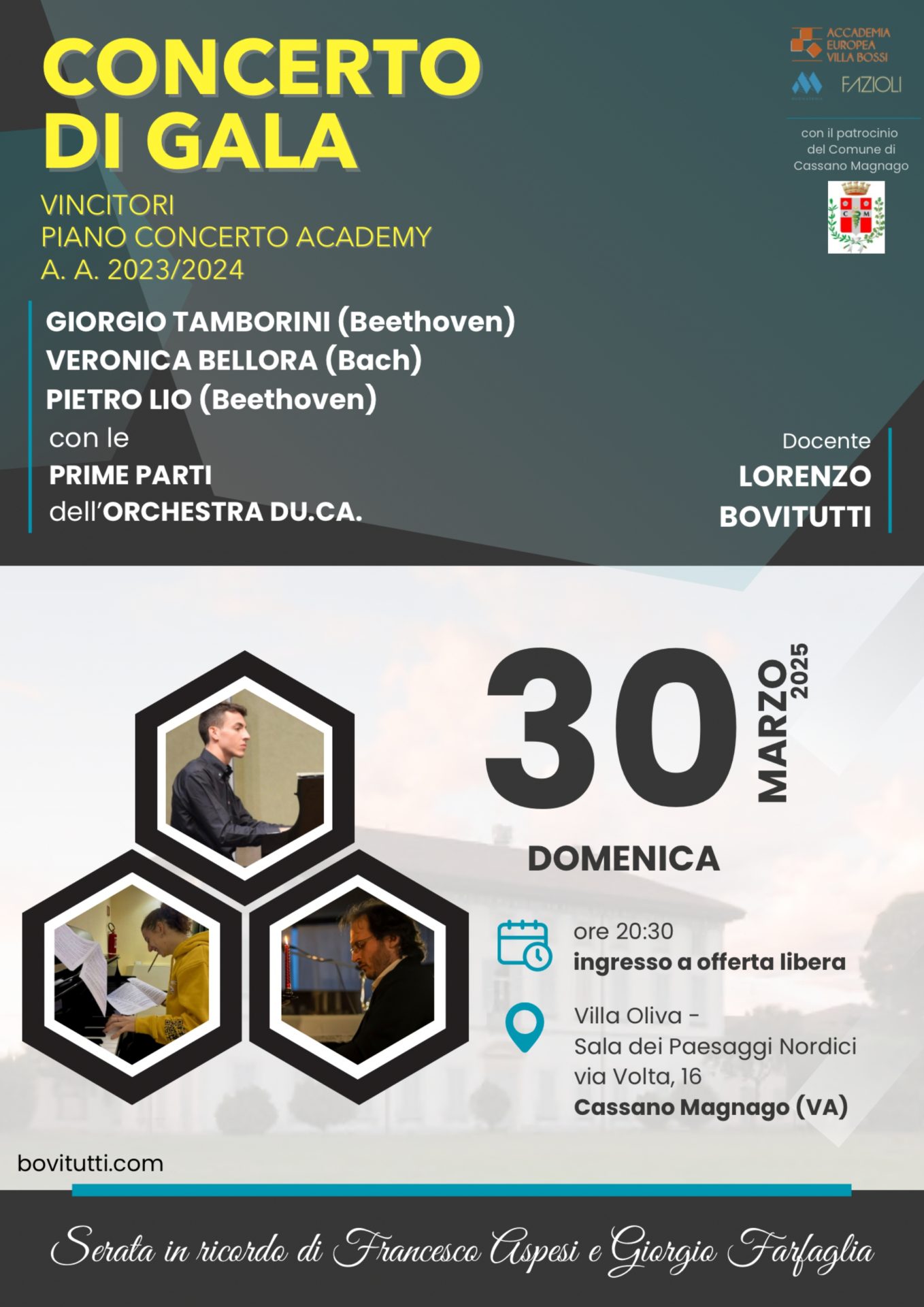 Locandina concerto di gala Locandina concerto di gala