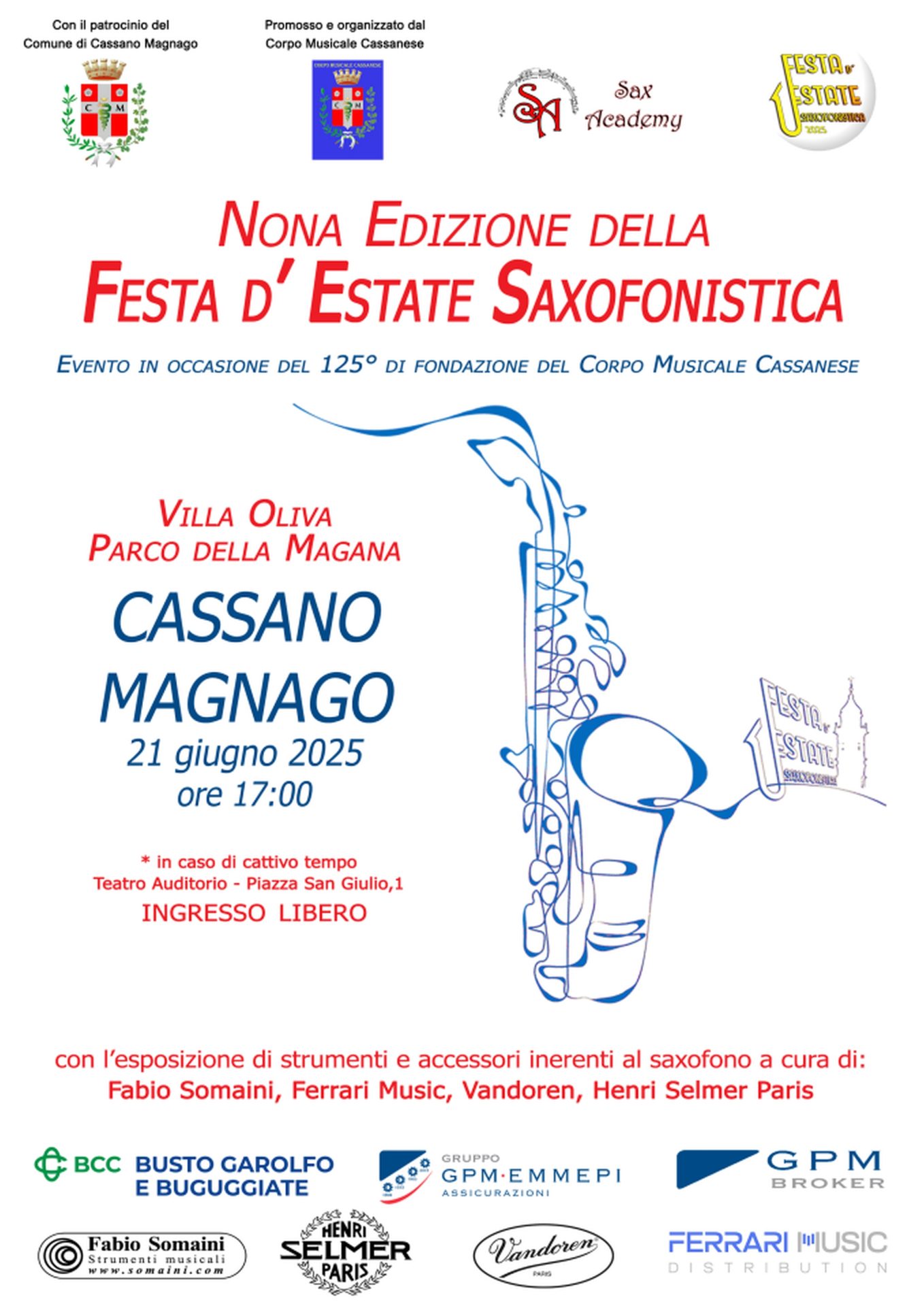 Festa d’estate saxofonistica Festa d'estate saxofonistica