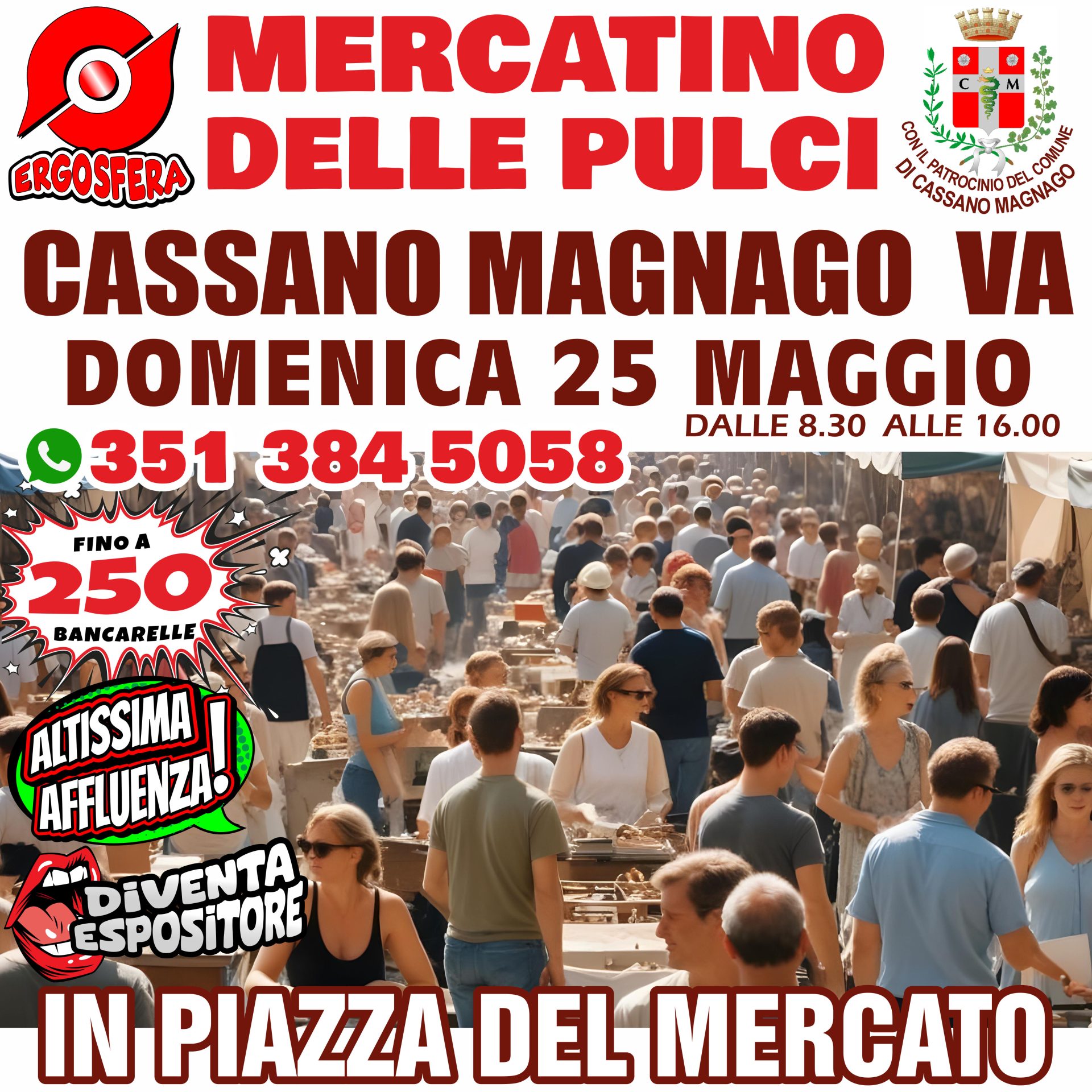Locandina mercato delle pulci