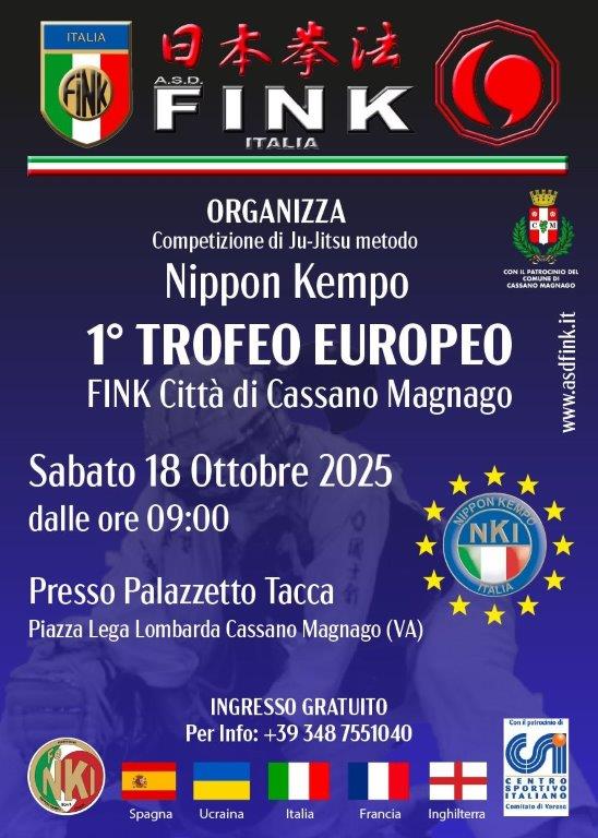 Locandina trofeo Nippon Kempo Locandina trofeo Nippon Kempo