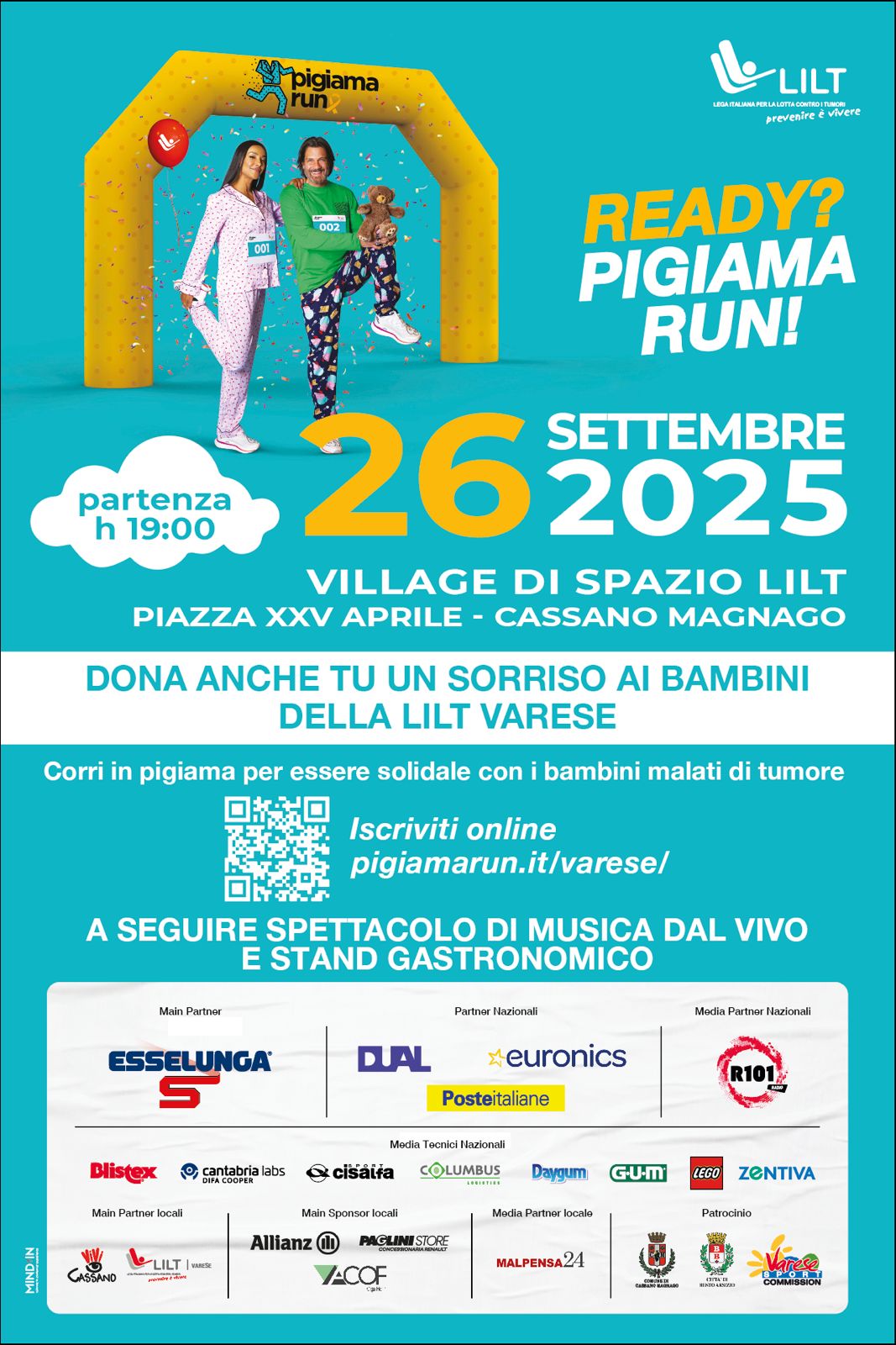 Locandina pigiama run Locandina pigiama run
